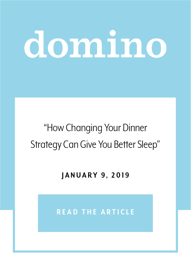 How Changing Your Dinner Strategy Can Give You Better Sleep