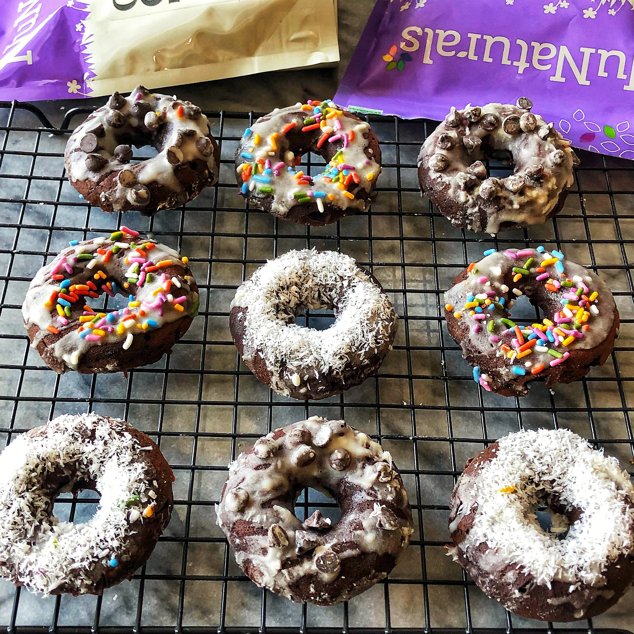Healthy Baked Chocolate Doughnuts